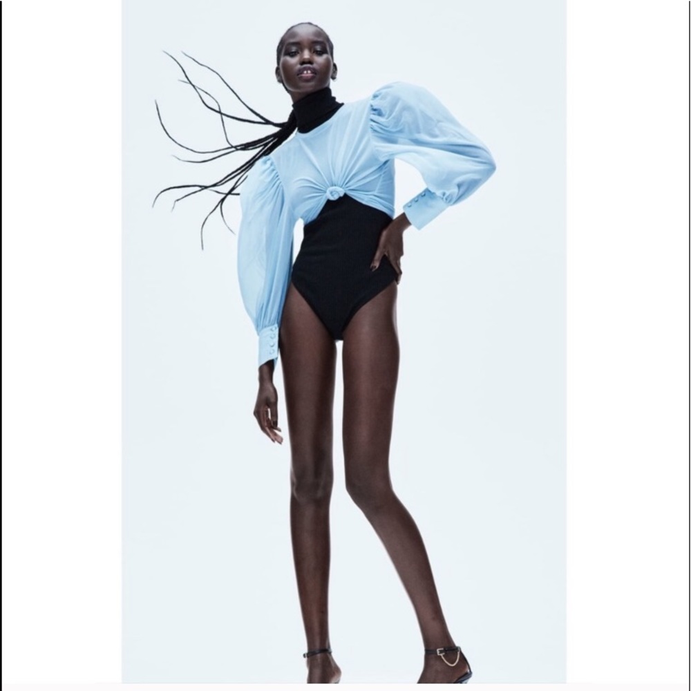 Semi-sheer tulle top - Picture 6 of 6
